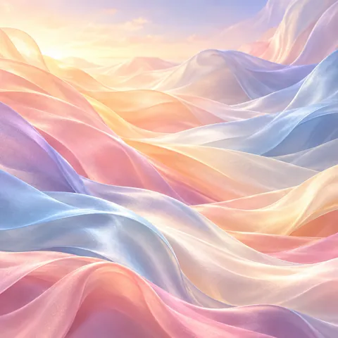 Flowing Silk Waves · Pastel Dream