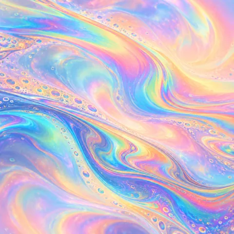 Iridescent Bubble Film · Pastel Dream