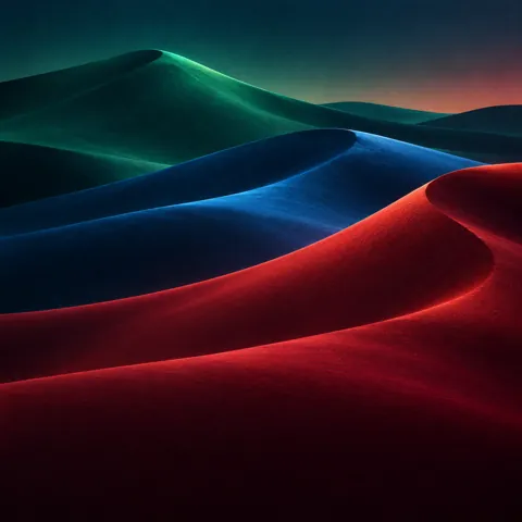 Sand Dune Curves · Deep Jewel Tones