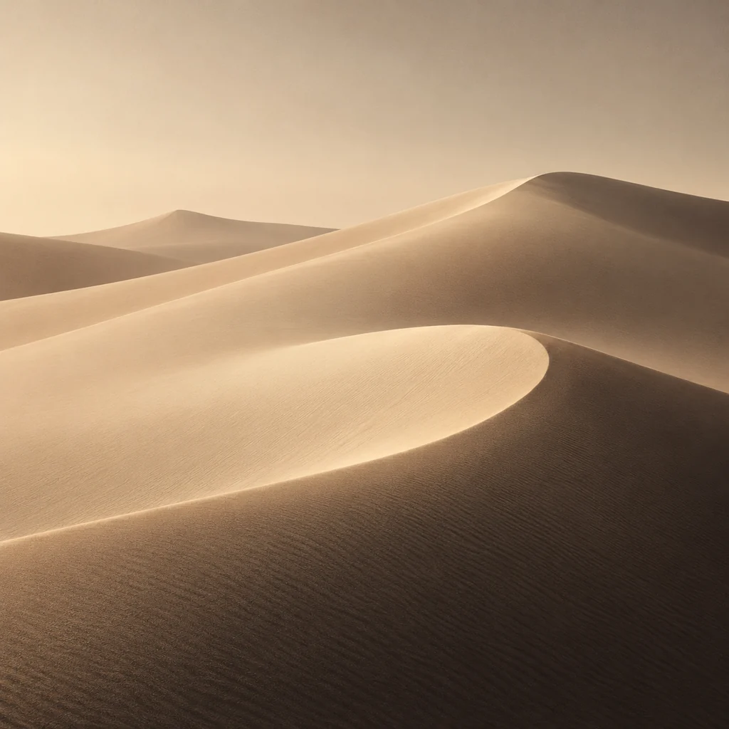 Sand Dune Curves · Monochrome Minimal