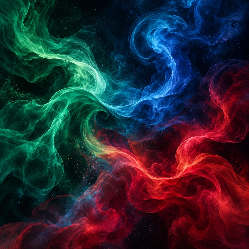 Smoke Trails · Deep Jewel Tones