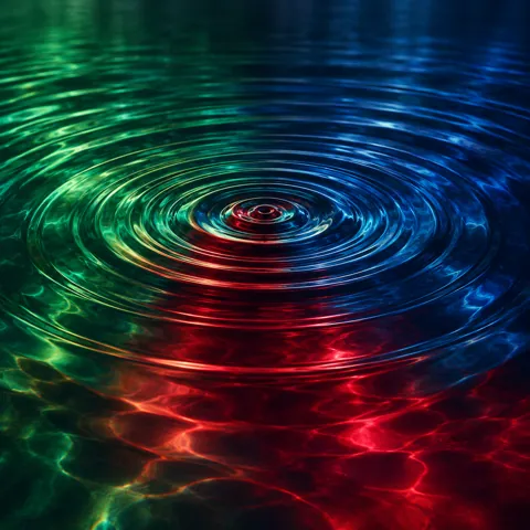 Concentric Ripples · Deep Jewel Tones