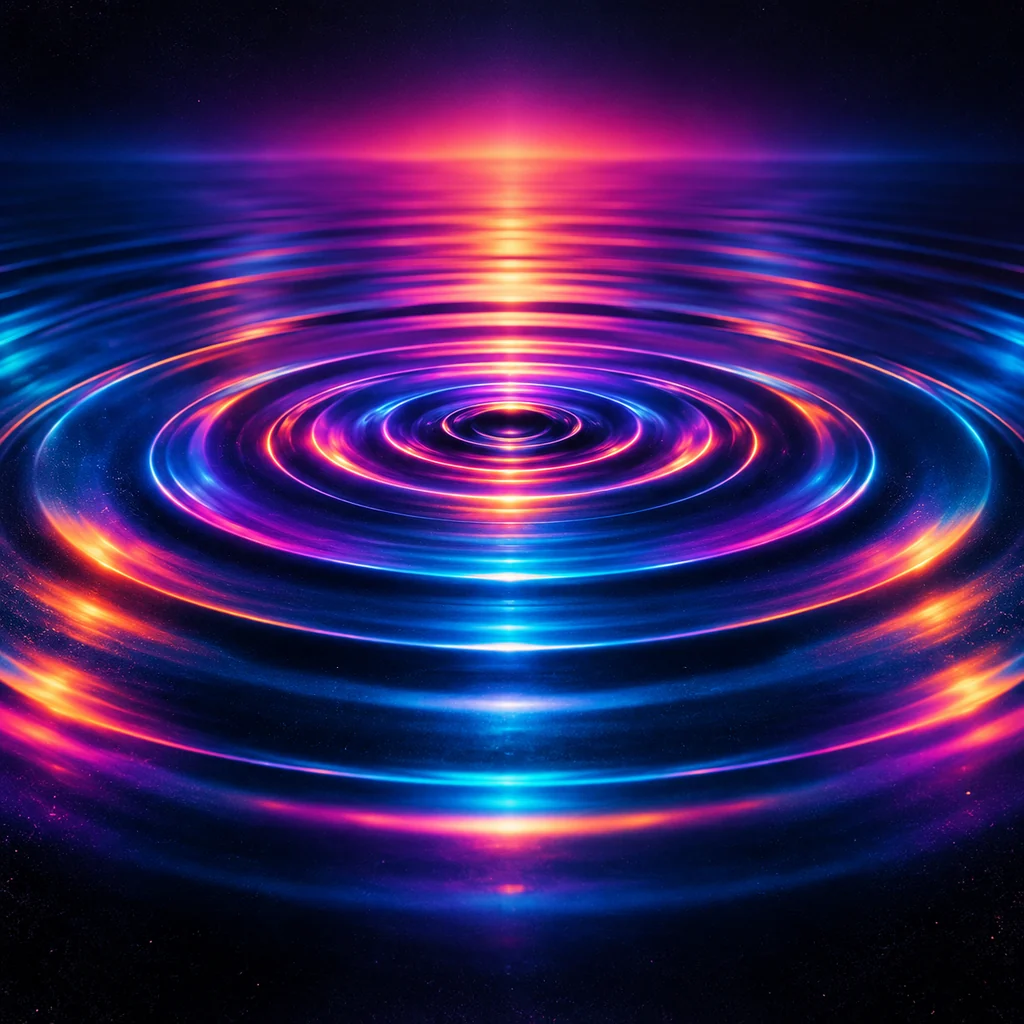 Concentric Ripples · Vivid Neon