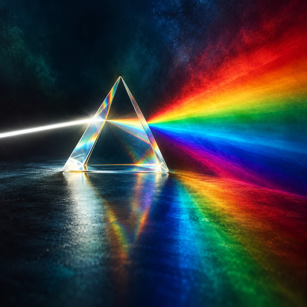 Prism Light Refraction · Deep Jewel Tones