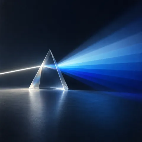 Prism Light Refraction · Monochrome Minimal