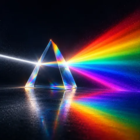 Prism Light Refraction · Vivid Neon