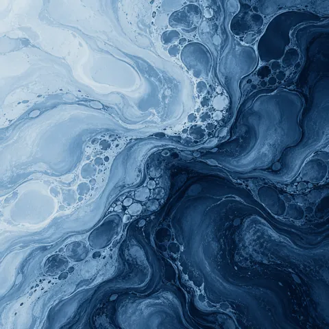 Fluid Acrylic Pour · Monochrome Minimal
