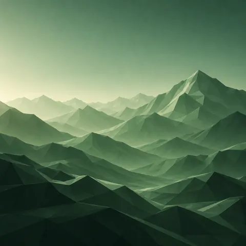 Low-poly Terrain · Monochrome Minimal