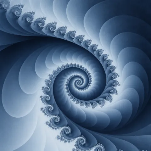 Fractal Spiral · Monochrome Minimal