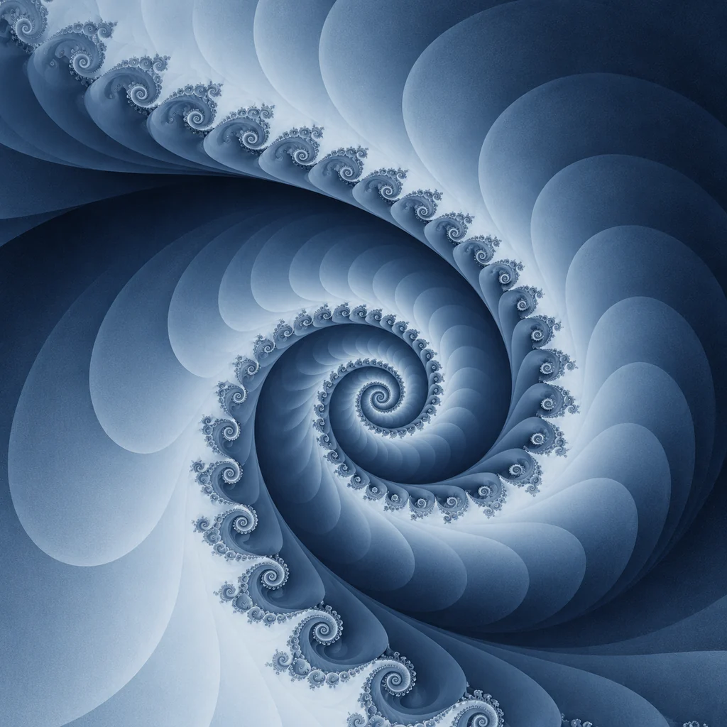 Fractal Spiral · Monochrome Minimal