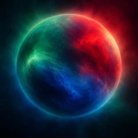 Grainy Gradient Orb · Deep Jewel Tones