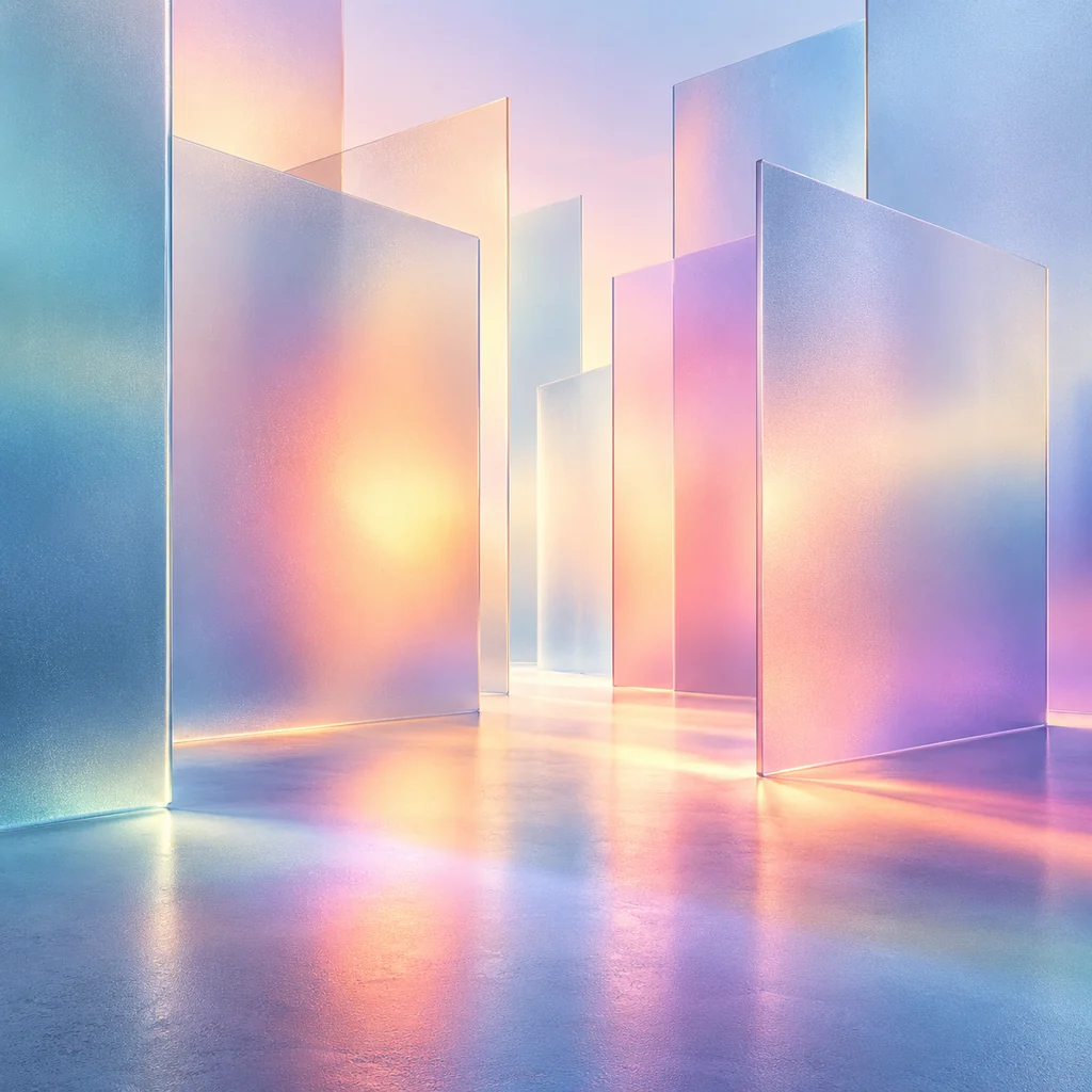 Frosted Glass Panels · Pastel Dream