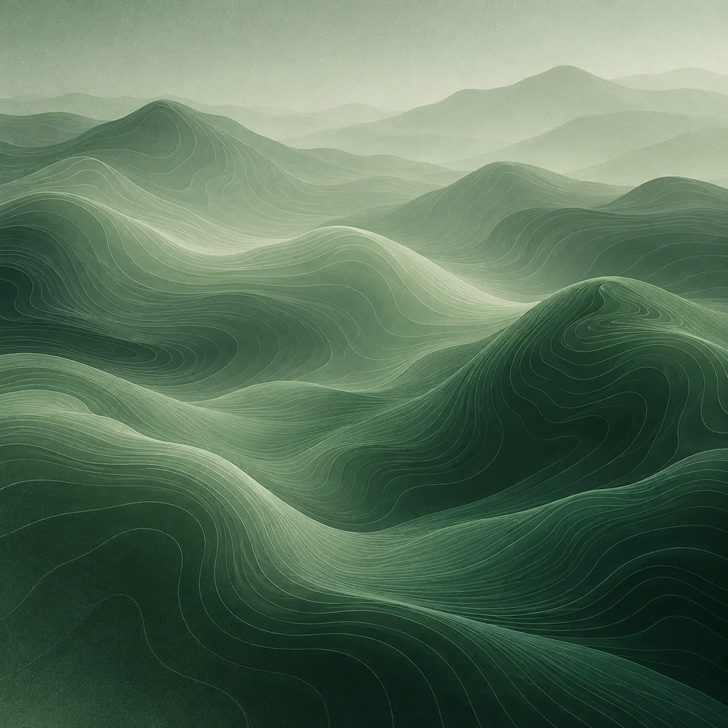 Topographic Contours · Monochrome Minimal