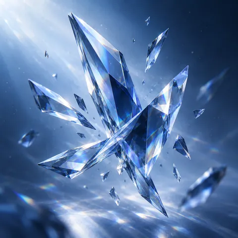 Crystal Shards · Monochrome Minimal