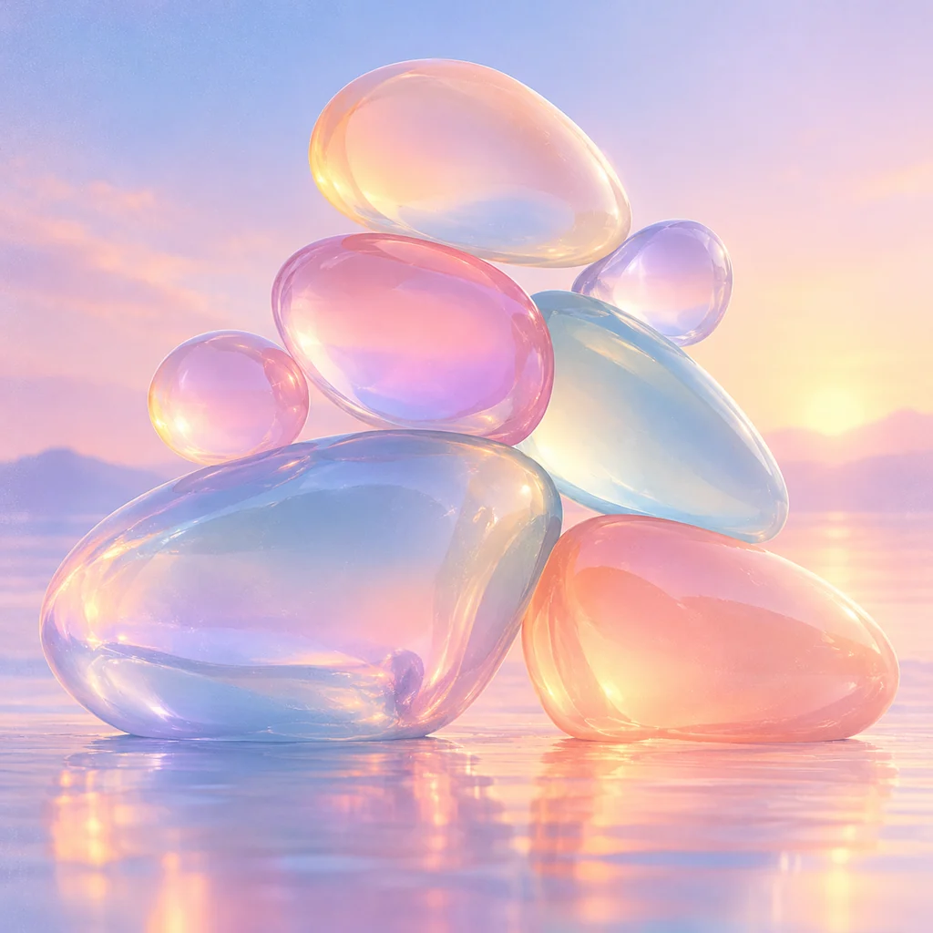Translucent Jelly Shapes · Pastel Dream