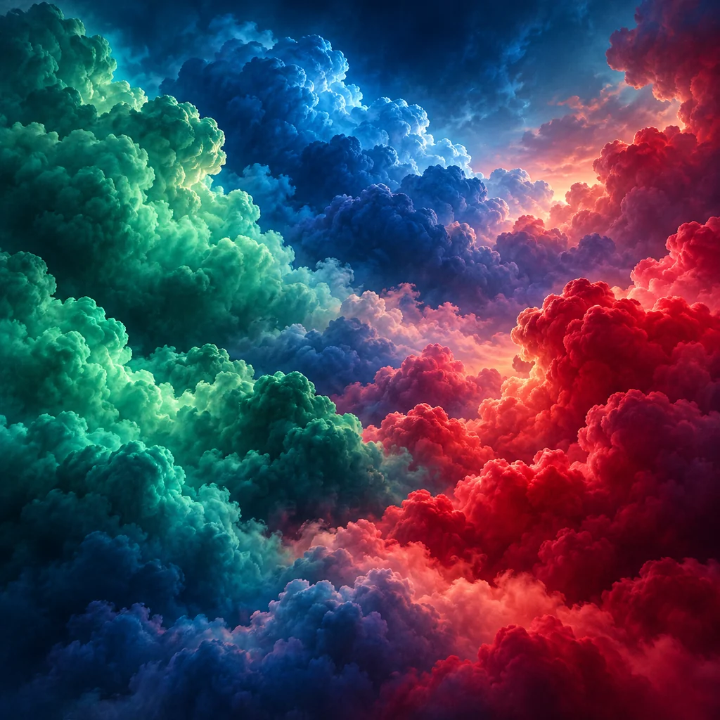 Cotton Candy Clouds · Deep Jewel Tones
