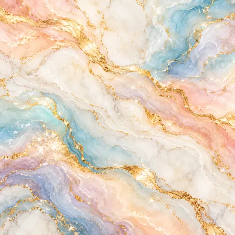 Gold Vein Marble · Pastel Dream