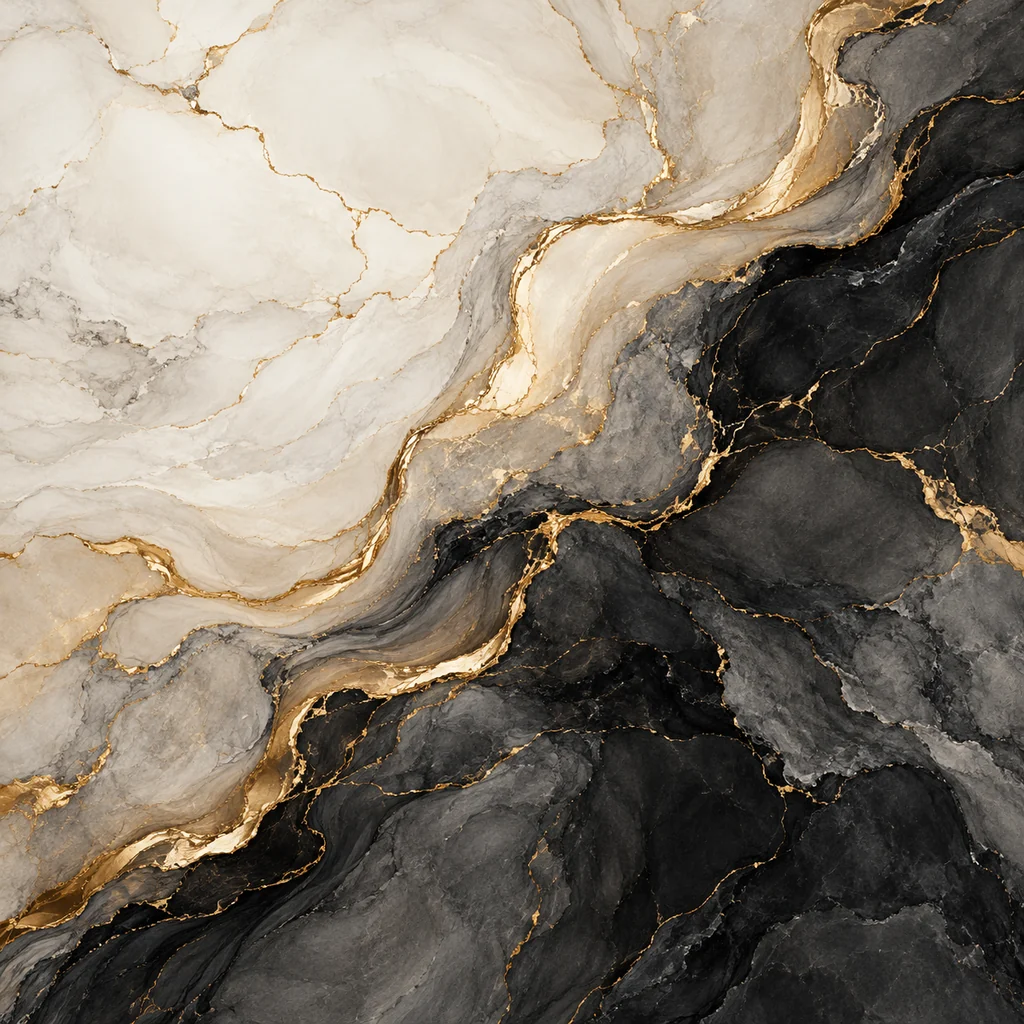 Gold Vein Marble · Monochrome Minimal