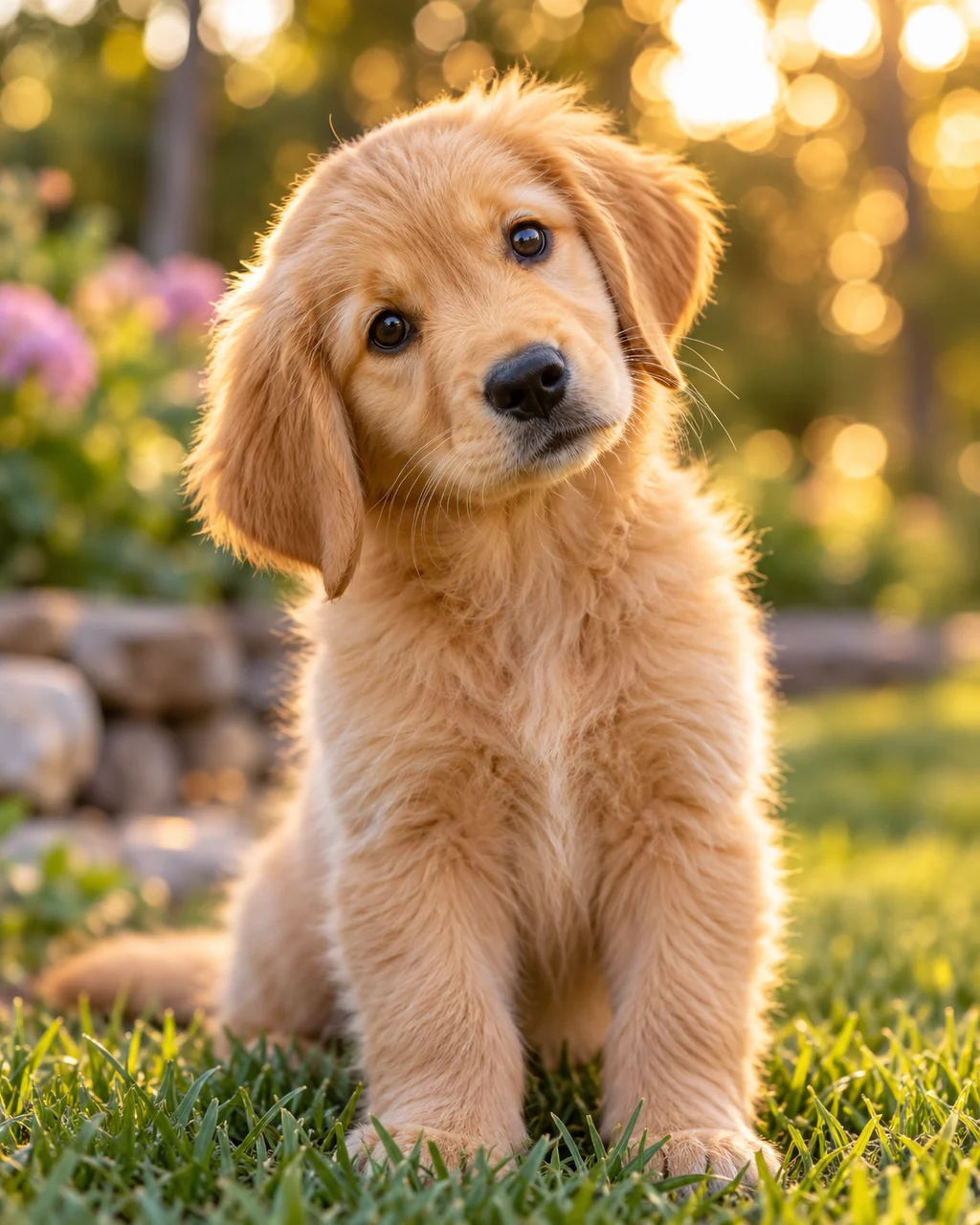 Golden Retriever Puppy · Dreamy Bokeh