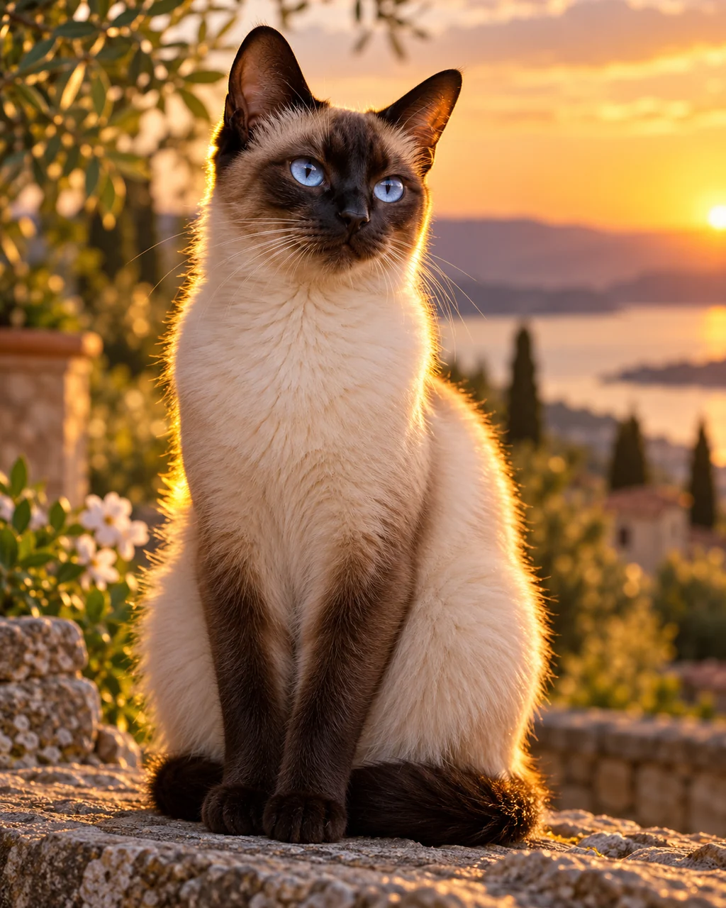 Siamese Cat · Golden Backlight