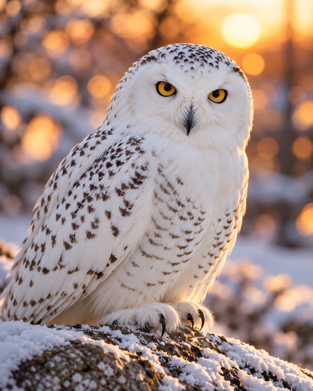 Snowy Owl · Dreamy Bokeh