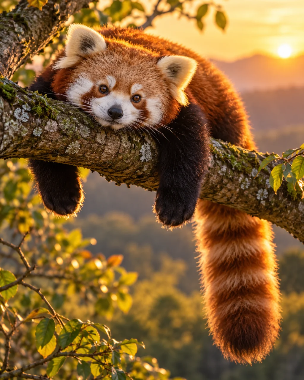 Red Panda · Golden Backlight