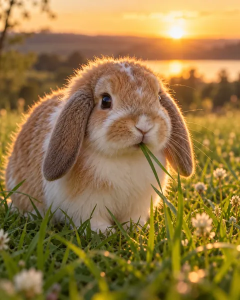 Holland Lop Rabbit · Golden Backlight
