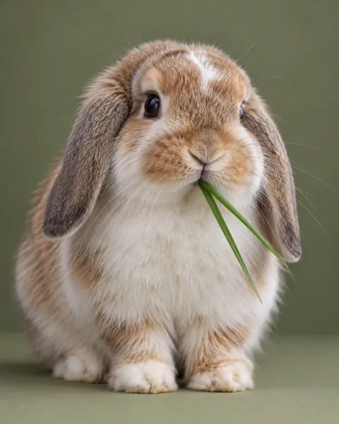 Holland Lop Rabbit · Studio Portrait