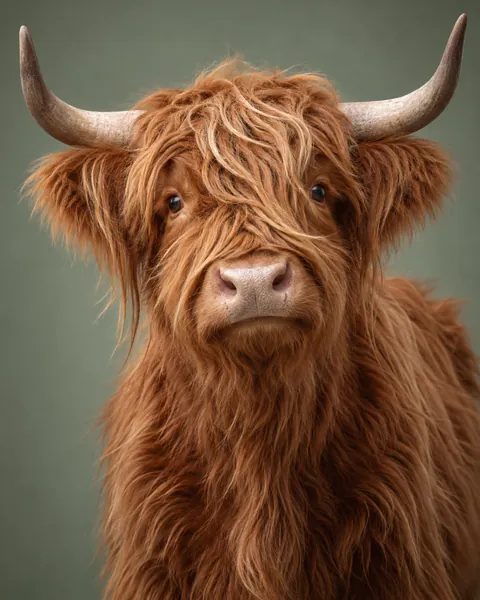 Highland Cow · Studio Portrait