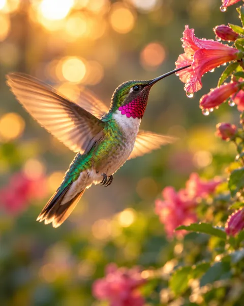 Hovering Hummingbird · Dreamy Bokeh
