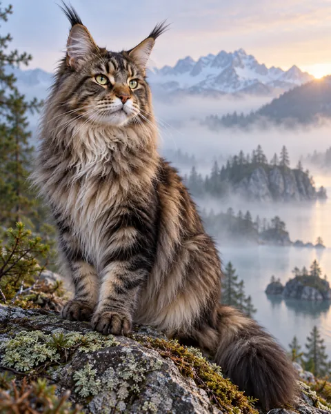 Maine Coon · Misty Morning