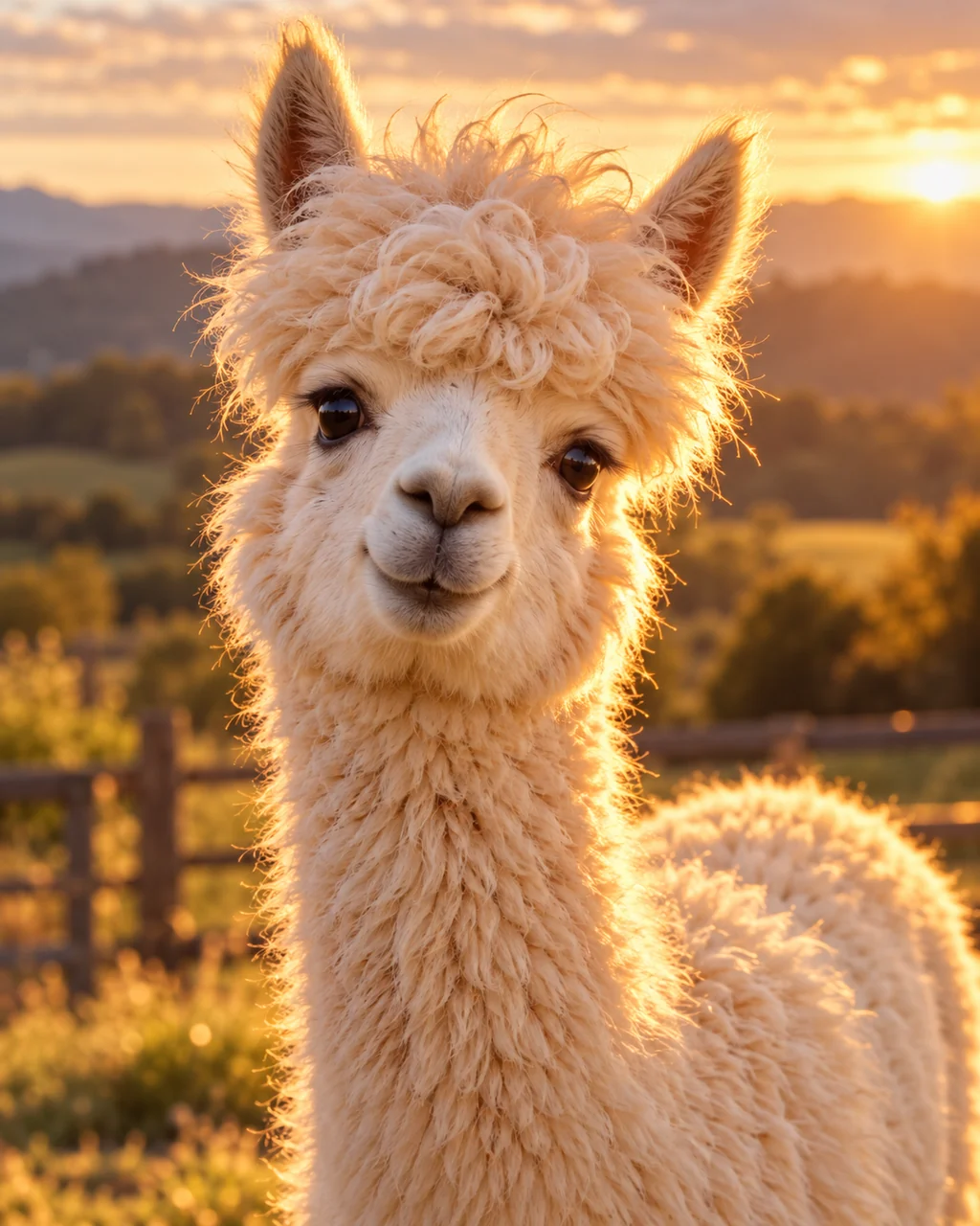 Fluffy Alpaca · Golden Backlight