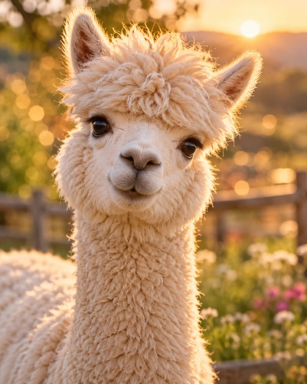 Fluffy Alpaca · Dreamy Bokeh