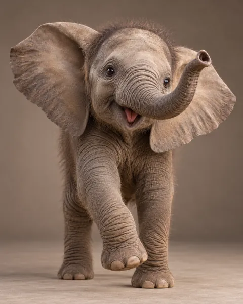 Baby Elephant · Studio Portrait
