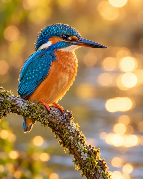 Kingfisher on a Branch · Dreamy Bokeh
