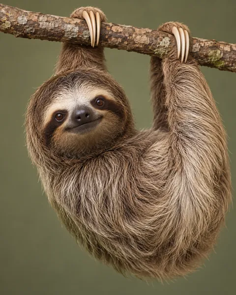 Smiling Sloth · Studio Portrait