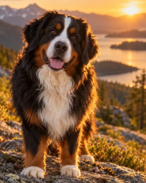 Bernese Mountain Dog · Golden Backlight