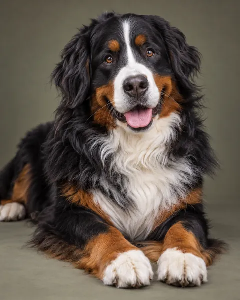 Bernese Mountain Dog · Studio Portrait