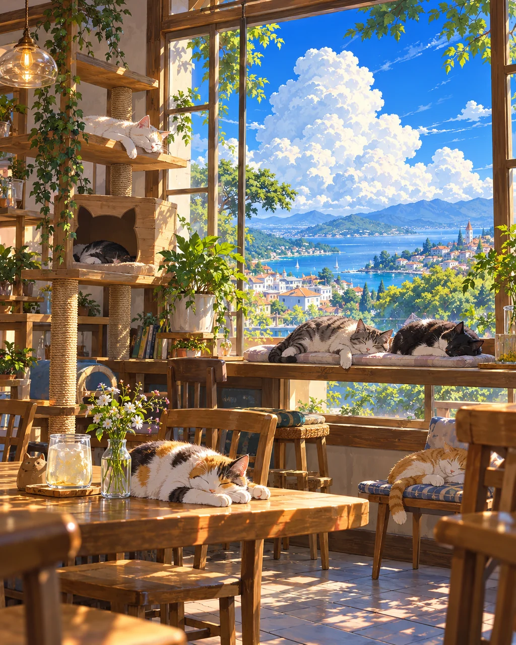 Cat Cafe Afternoon · Bright Summer Clarity