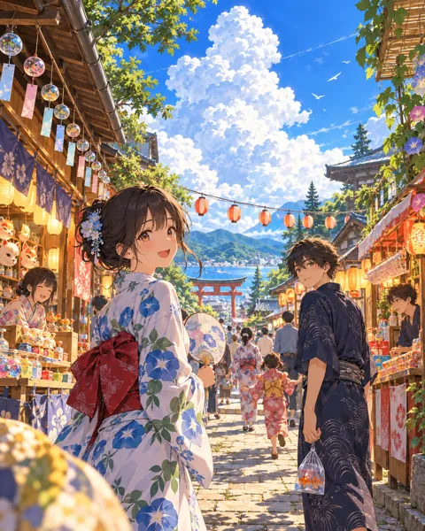 Summer Festival Stalls · Bright Summer Clarity
