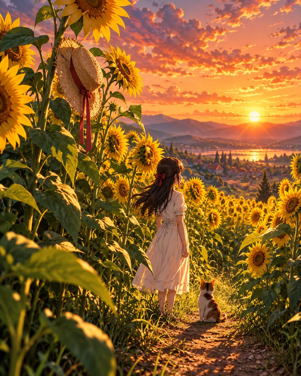 Sunflower Field · Golden-hour Nostalgia