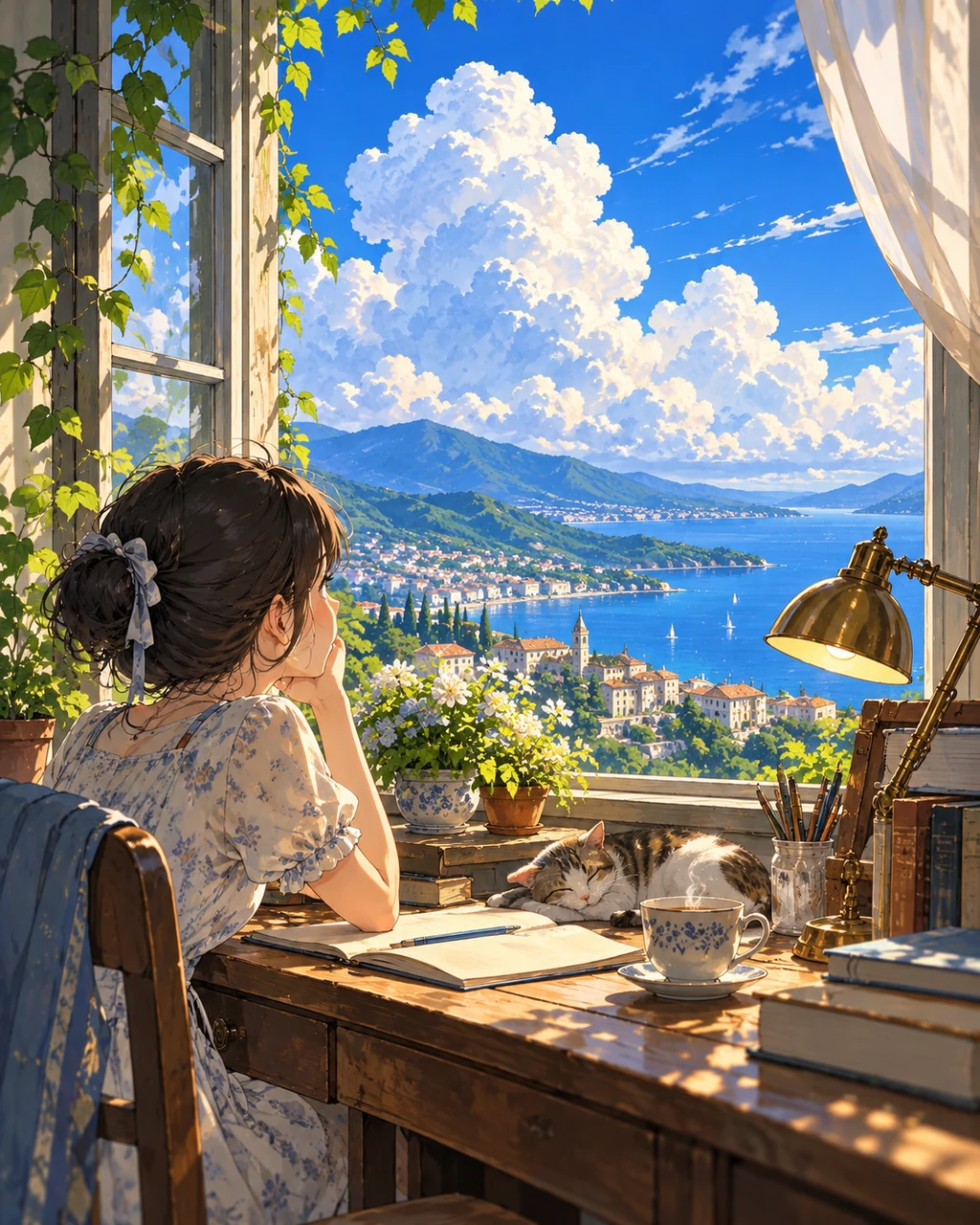 Cozy Study Desk · Bright Summer Clarity