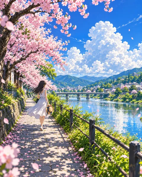 Spring Petal Riverbank · Bright Summer Clarity