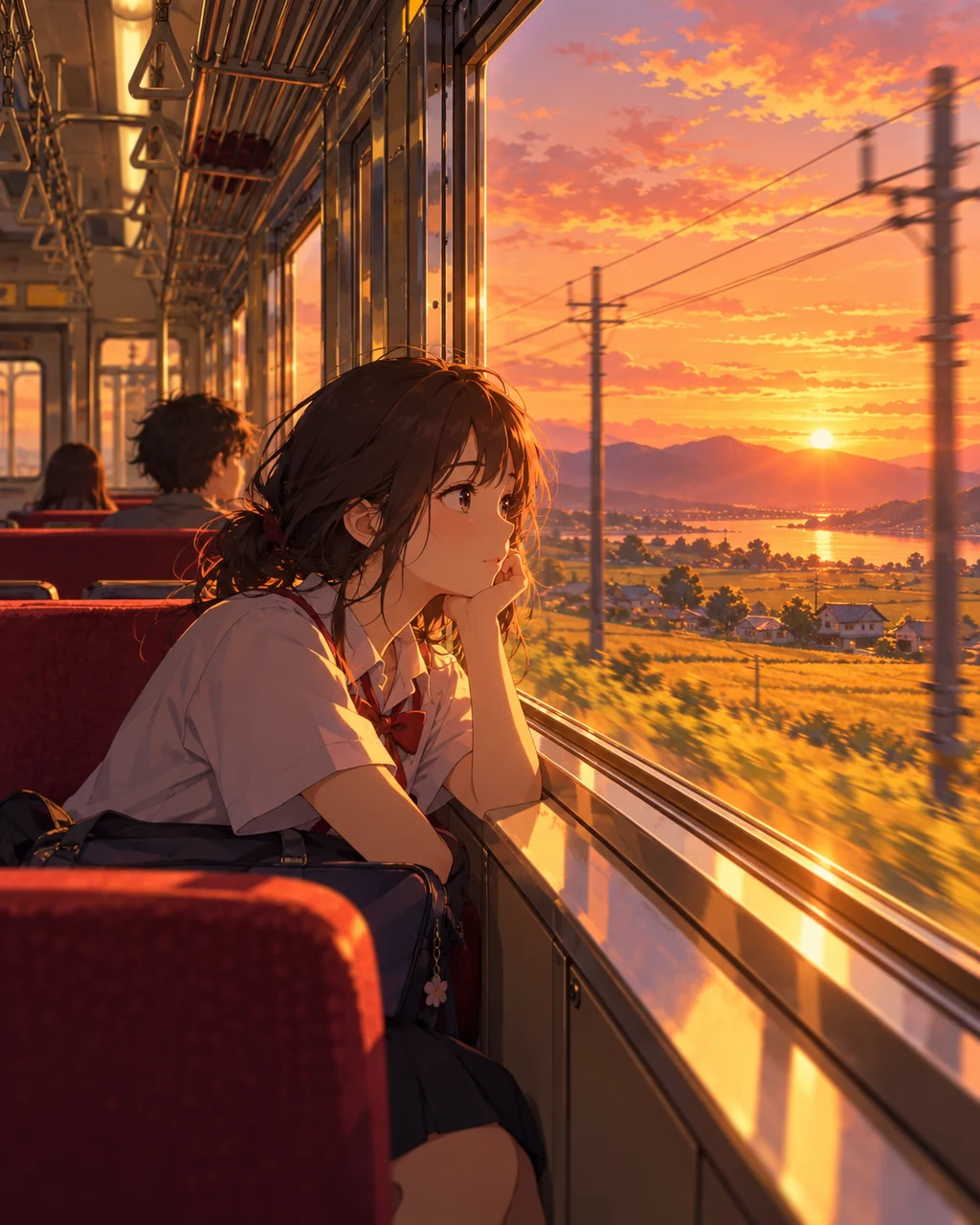 Train Window View · Golden-hour Nostalgia