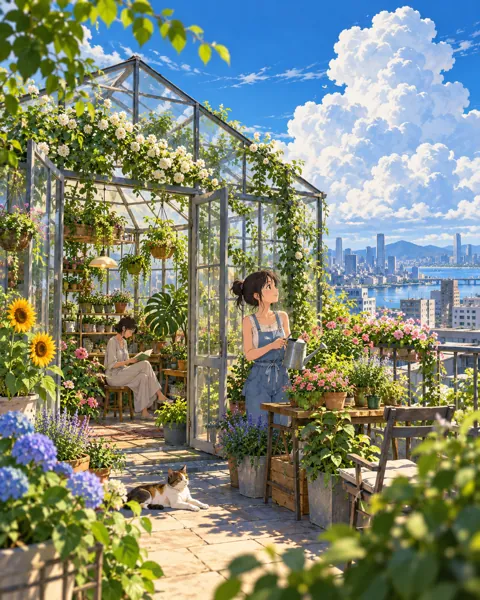 Rooftop Greenhouse · Bright Summer Clarity
