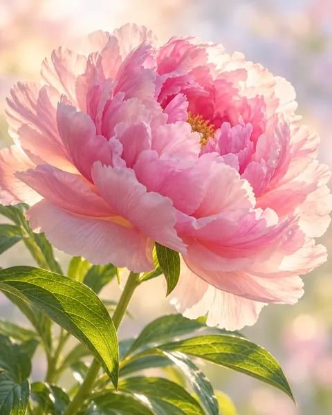 Peony in Full Bloom · Pastel Backlight