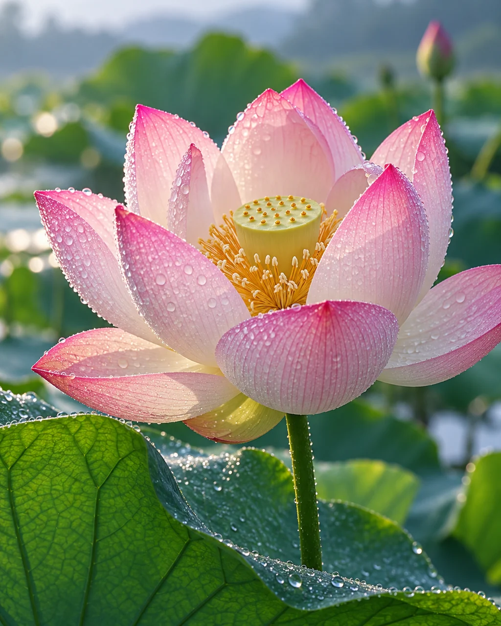 Lotus Flower · Morning Dew Macro