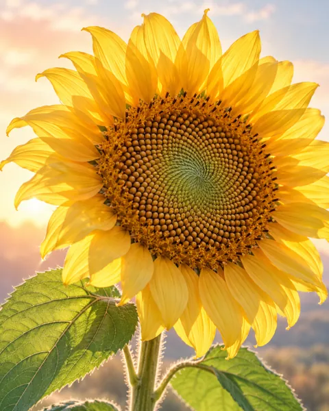 Sunflower Face · Pastel Backlight