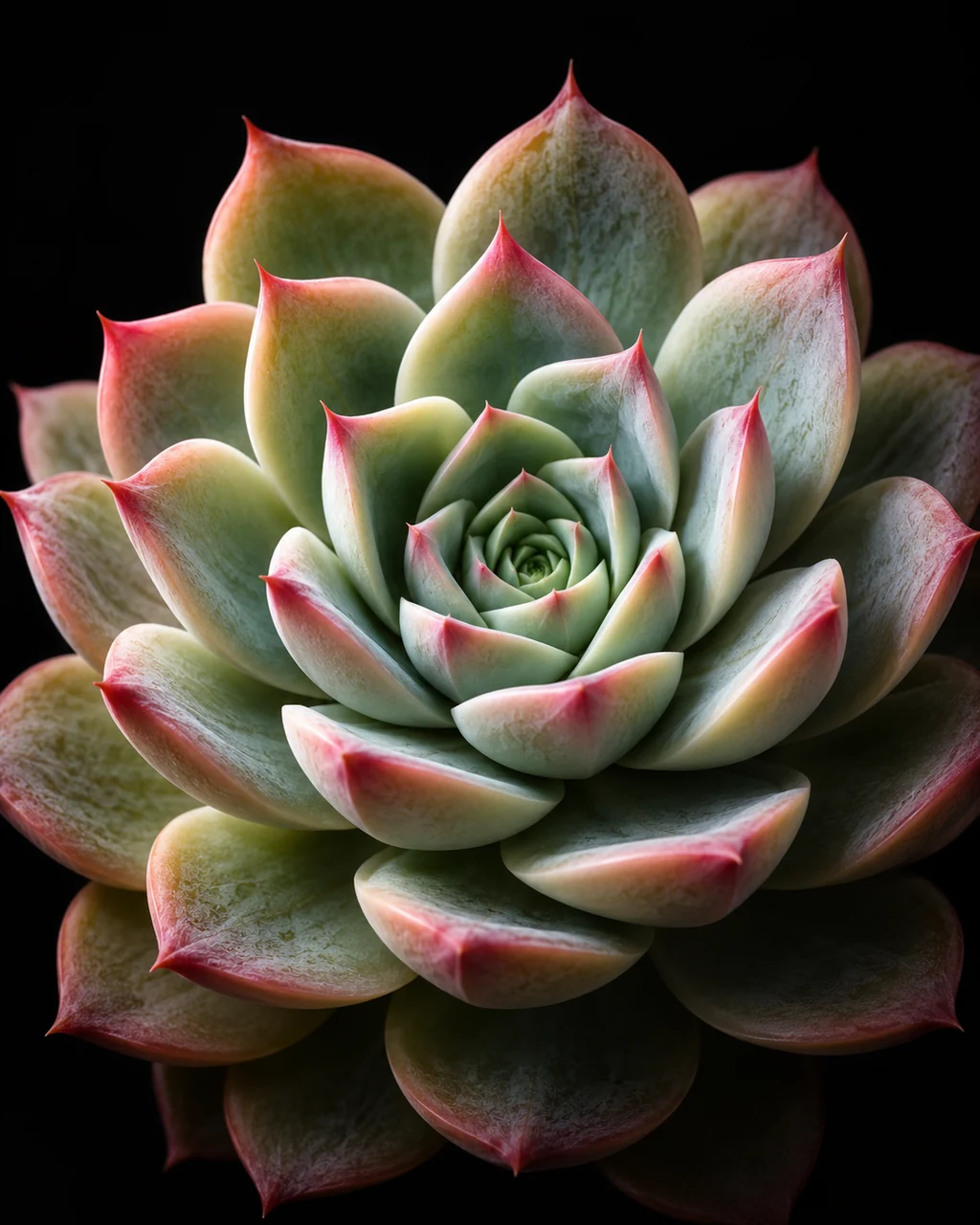 Succulent Rosette · Dark Still Life
