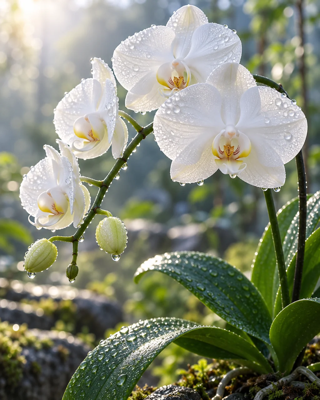 Moth Orchid · Morning Dew Macro